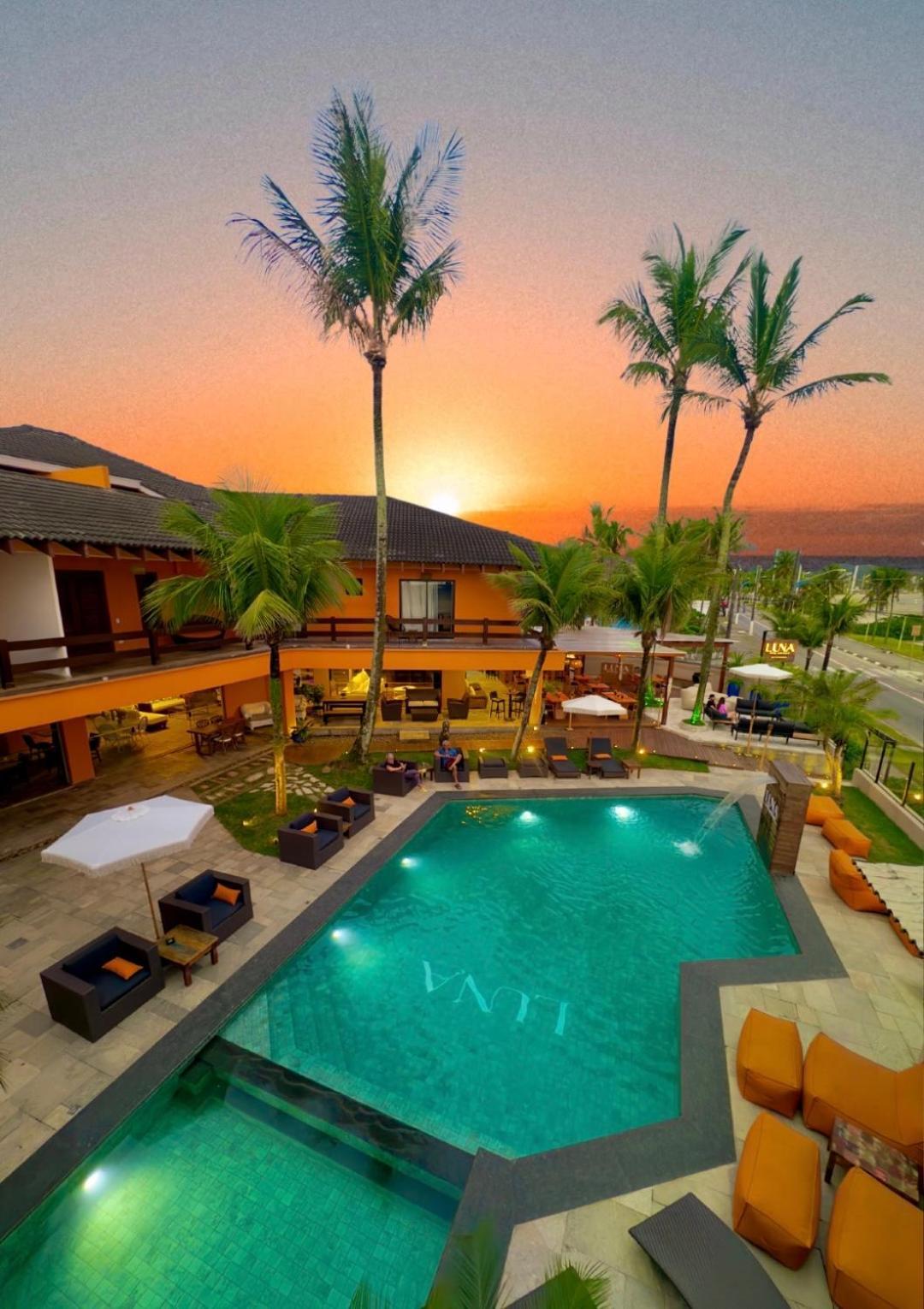 Luna Hotel Boutique - Frente A Praia Guarujá Eksteriør billede